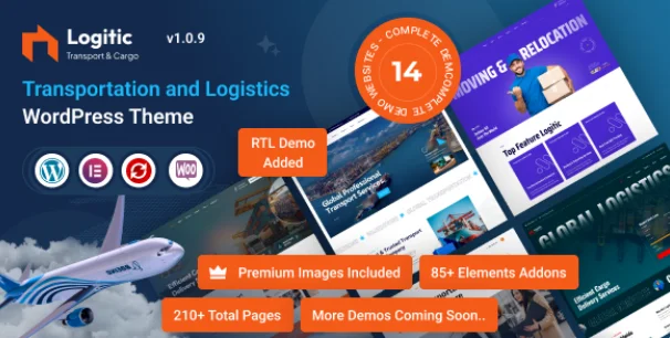 Logitic – Transportation and Logistics WordPress Theme.webp
